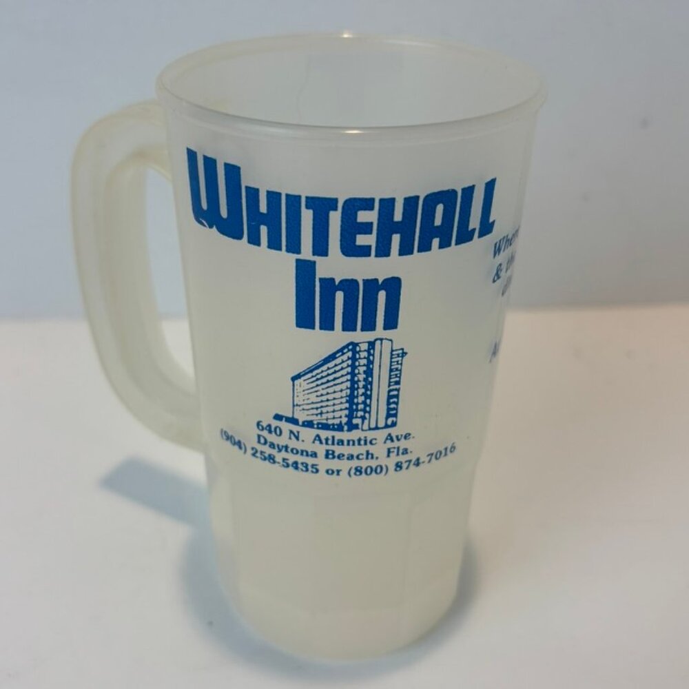 Vintage early 80s promotional mug Whitehall Inn Daytona Beach